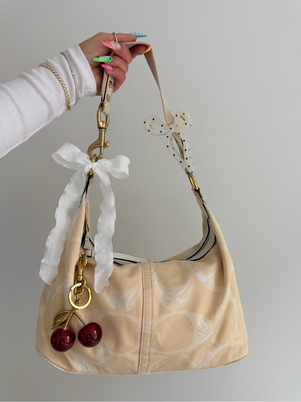 🍂 Vintage  Coach Hampton Shoulder Bag w/Gold Hardware